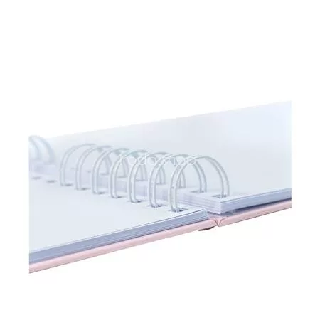 Fotóalbum, spirál, 32x22 cm, 25 lap, EXACOMPTA "AutentiK", rózsaszín