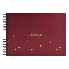   Fotóalbum, spirál, 32x22 cm, 25 lap, EXACOMPTA "Life", piros