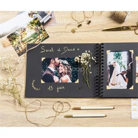 Kreatív scrapbook készlet, EXACOMPTA "Kraft"