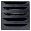 Irattároló, műanyag, 5 fiókos, EXACOMPTA "Ecobox ExoBlack", fekete