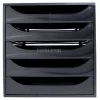 Irattároló, műanyag, 5 fiókos, EXACOMPTA "Ecobox ExoBlack", fekete