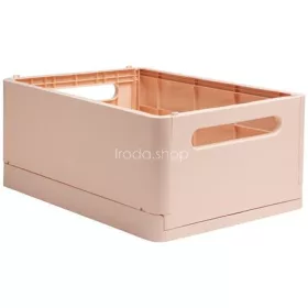   Tárolódoboz, A4+, összecsukható, EXACOMPTA "Skandi", nude