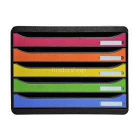   Irattároló, műanyag, 5 fiókos, EXACOMPTA "Big-Box Plus Horizon Iderama"