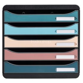   Irattároló, műanyag, 5 fiókos, EXACOMPTA "Big-Box Plus Skandi Iderama"