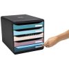 Irattároló, műanyag, 5 fiókos, EXACOMPTA "Big-Box Plus Skandi Iderama"