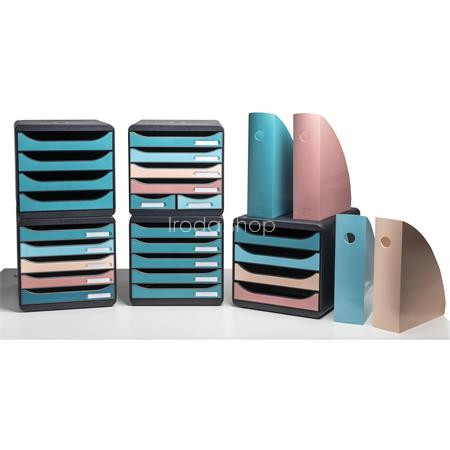 Irattároló, műanyag, 5 fiókos, EXACOMPTA "Big-Box Plus Skandi Iderama"