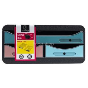   Irattároló, műanyag, 3 fiókos, EXACOMPTA "Smallbox Skandi", színes