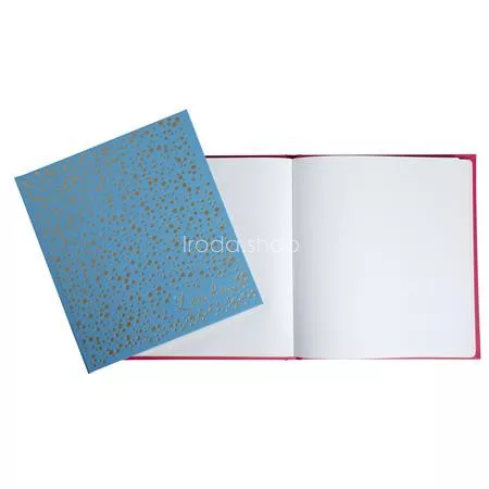 Vendégkönyv, 21x19 cm, 70 lap, EXACOMPTA, türkíz