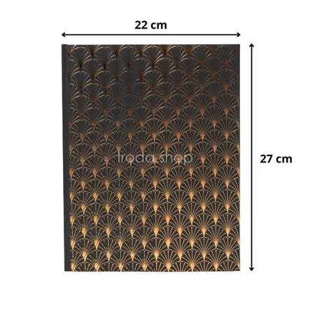 Vendégkönyv, 27x22 cm, 50 lap, EXACOMPTA "Neo Deco", fekete