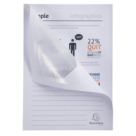 Mappa, ablakos, karton, EXACOMPTA "Forever®", fehér