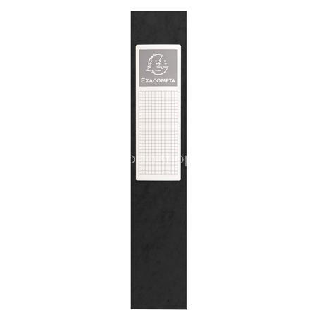 Gumis mappa, karton, A4, 60 mm, EXACOMPTA, fekete