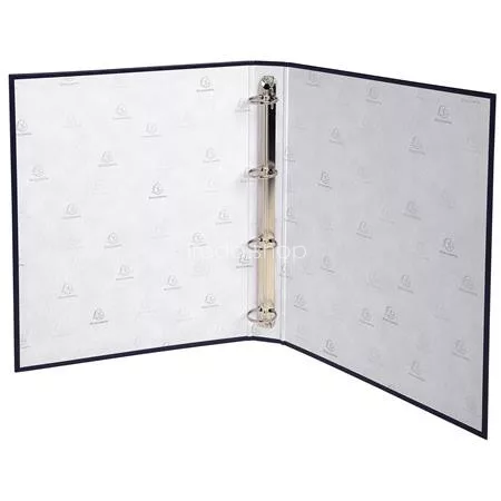 Gyűrűs könyv, 4 gyűrű, 40 mm, A4, karton, EXACOMPTA, fekete