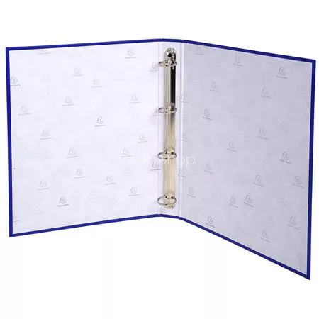 Gyűrűs könyv, 4 gyűrű, 40 mm, A4, karton, EXACOMPTA, kék