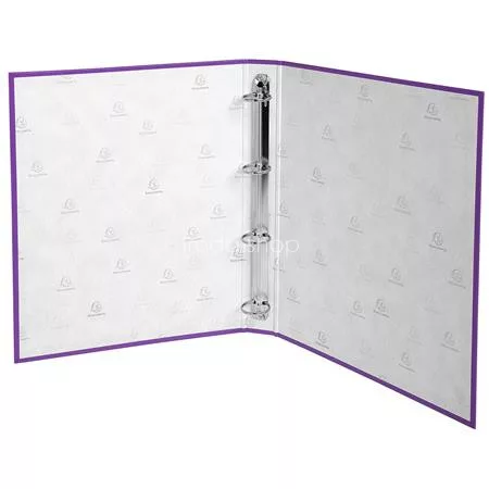 Gyűrűs könyv, 4 gyűrű, 40 mm, A4, karton, EXACOMPTA, lila