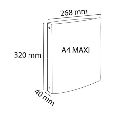 Gyűrűs könyv, 4 gyűrű, 40 mm, A4+, PP, EXACOMPTA "Pop'Nco", vegyes színek