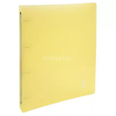 Gyűrűs könyv, 4 gyűrű, 40 mm, A4, PP, EXACOMPTA, vegyes pasztell színek