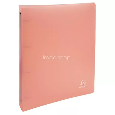 Gyűrűs könyv, 4 gyűrű, 40 mm, A4, PP, EXACOMPTA, vegyes pasztell színek