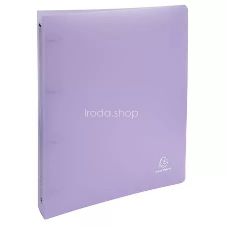 Gyűrűs könyv, 4 gyűrű, 40 mm, A4, PP, EXACOMPTA, vegyes pasztell színek