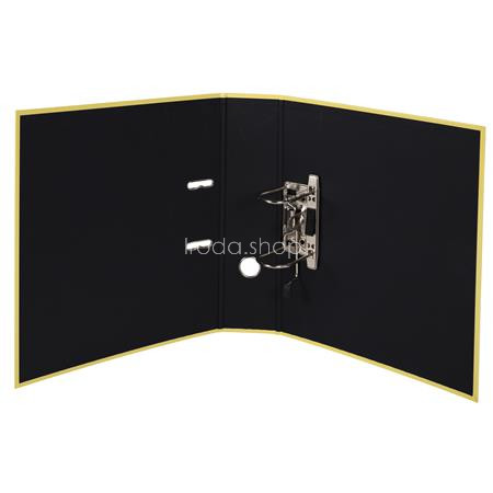 Iratrendező, 80 mm, A4, karton, EXACOMPTA "Aquarel", pasztell sárga