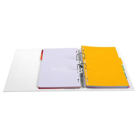 Iratrendező, 70 mm, A4, PVC, EXACOMPTA, fehér