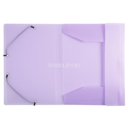 Gumis mappa, PP, A4, EXACOMPTA "Chromaline Pastel", lila