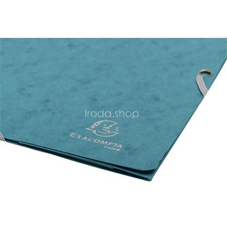Gumis mappa, prespán, A4, EXACOMPTA "Skandi", nyugodt kék