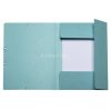 Gumis mappa, prespán, A4, EXACOMPTA "Skandi", jégkék