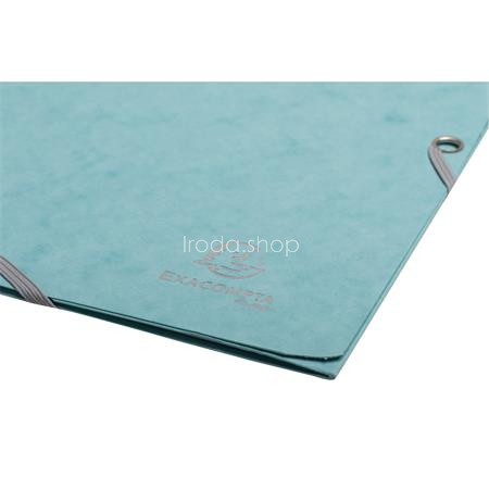 Gumis mappa, prespán, A4, EXACOMPTA "Skandi", jégkék