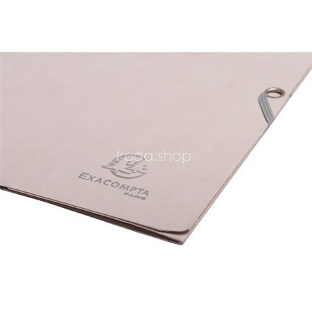 Gumis mappa, prespán, A4, EXACOMPTA "Skandi", nude