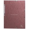 Gumis mappa, prespán, A4, EXACOMPTA "Skandi", antik rózsaszín