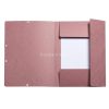 Gumis mappa, prespán, A4, EXACOMPTA "Skandi", antik rózsaszín