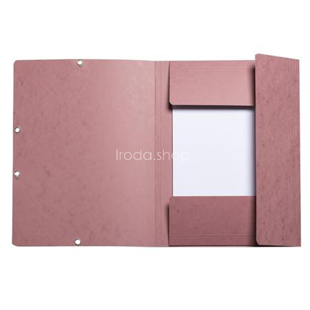 Gumis mappa, prespán, A4, EXACOMPTA "Skandi", antik rózsaszín