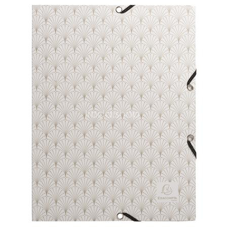 Gumis mappa, karton, A4, 15 mm, EXACOMPTA "Néo Déco", vegyes színek