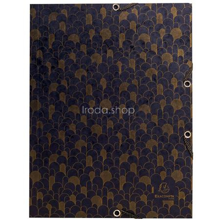 Gumis mappa, karton, A4, 15 mm, EXACOMPTA "Néo Déco", vegyes színek