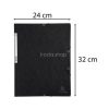 Gumis mappa, prespán, A4, EXACOMPTA, fekete