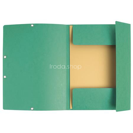 Gumis mappa, prespán, A4, EXACOMPTA, zöld