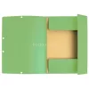 Gumis mappa, prespán, A4, EXACOMPTA, lágy zöld