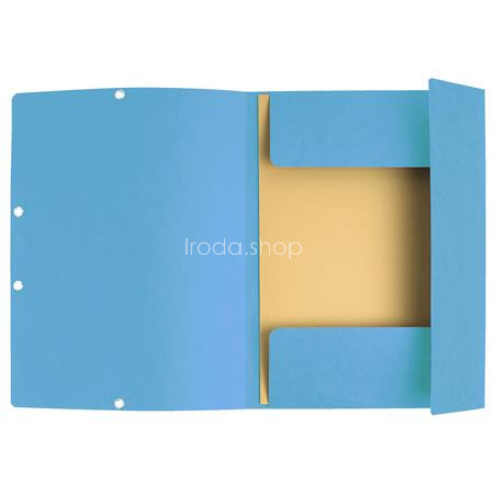 Gumis mappa, prespán, A4, EXACOMPTA, türkiz