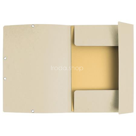 Gumis mappa, prespán, A4, EXACOMPTA, elefántcsont