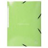Gumis, mappa, karton, A4, EXACOMPTA "Iderama", világos zöld