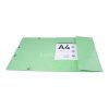 Gumis, mappa, karton, A4, EXACOMPTA "Iderama", világos zöld