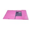 Gumis mappa, karton, A4, EXACOMPTA "Iderama", pink