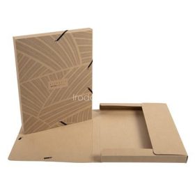   Gumis mappa, karton, A4, 25 mm, EXACOMPTA "Eterneco", vegyes minta