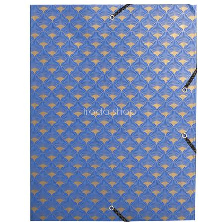 Gumis mappa, karton, A4, 40 mm, EXACOMPTA "Néo Déco", vegyes színek