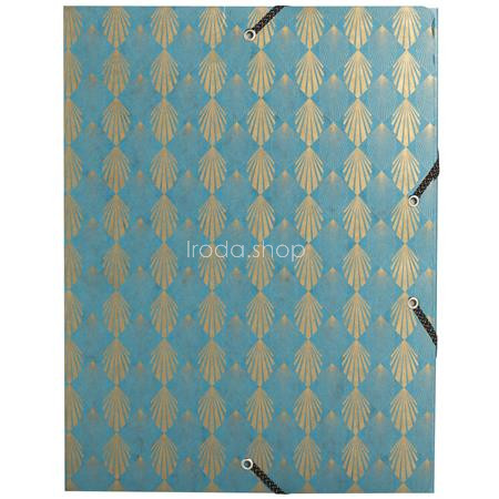 Gumis mappa, karton, A4, 40 mm, EXACOMPTA "Néo Déco", vegyes színek