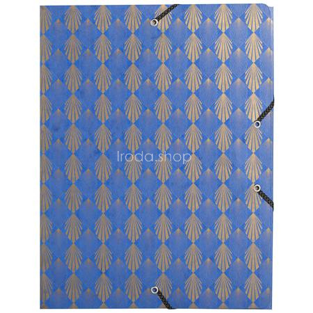 Gumis mappa, karton, A4, 40 mm, EXACOMPTA "Néo Déco", vegyes színek