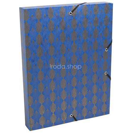 Gumis mappa, karton, A4, 40 mm, EXACOMPTA "Néo Déco", vegyes színek