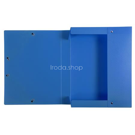 Gumis mappa, PP, A4, 40 mm, EXACOMPTA "Opak", kék