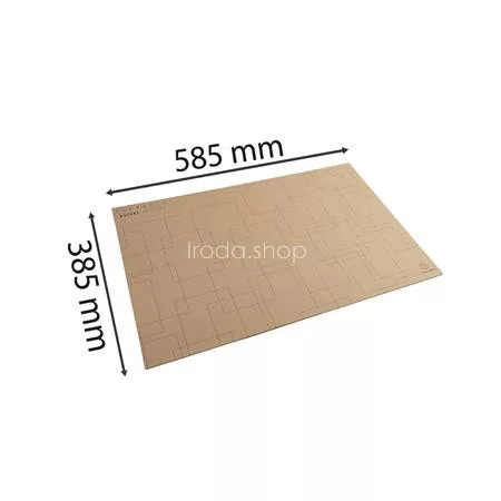 Könyökalátét, karton, 575x375 mm EXACOMPTA, "Eterneco®", barna