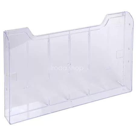 Katalógustartó elem, A4, fekvő, EXACOMPTA "Office", áttetsző, dupla